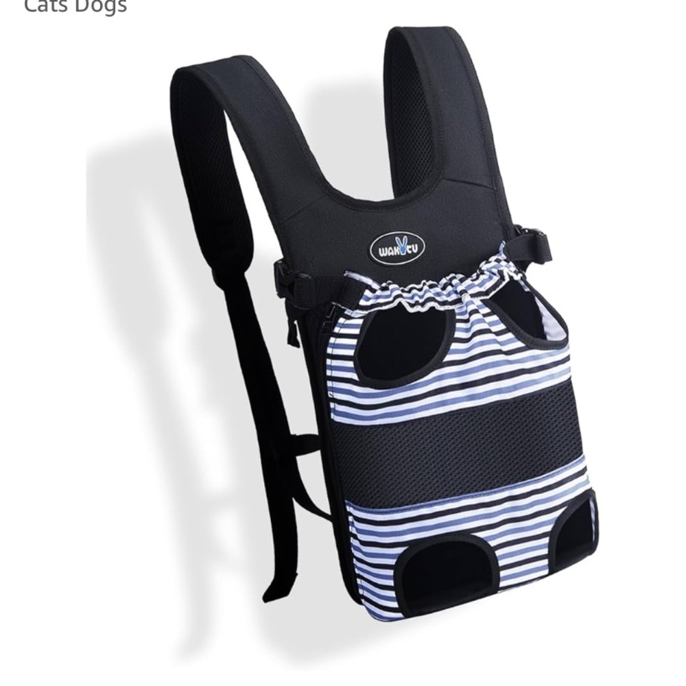 PRICE DROP   Black and White Pet Carrier Backpack